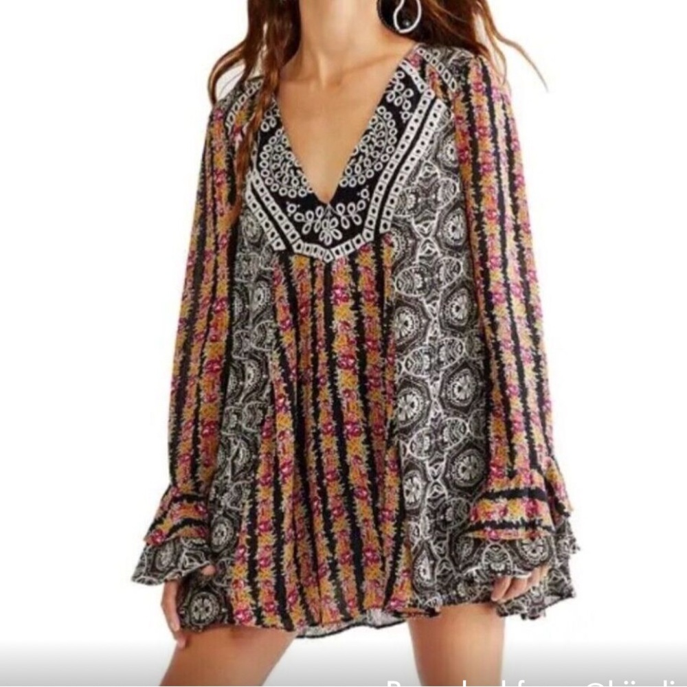 Free People Multicolor Patterned Tunic